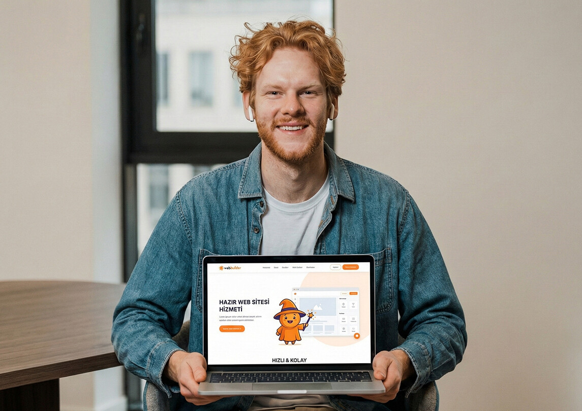 Kriweb hazır web sitesi sihirbazı ekranı