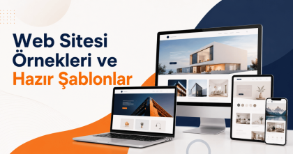 hazır web sitesi örnek şablonlar